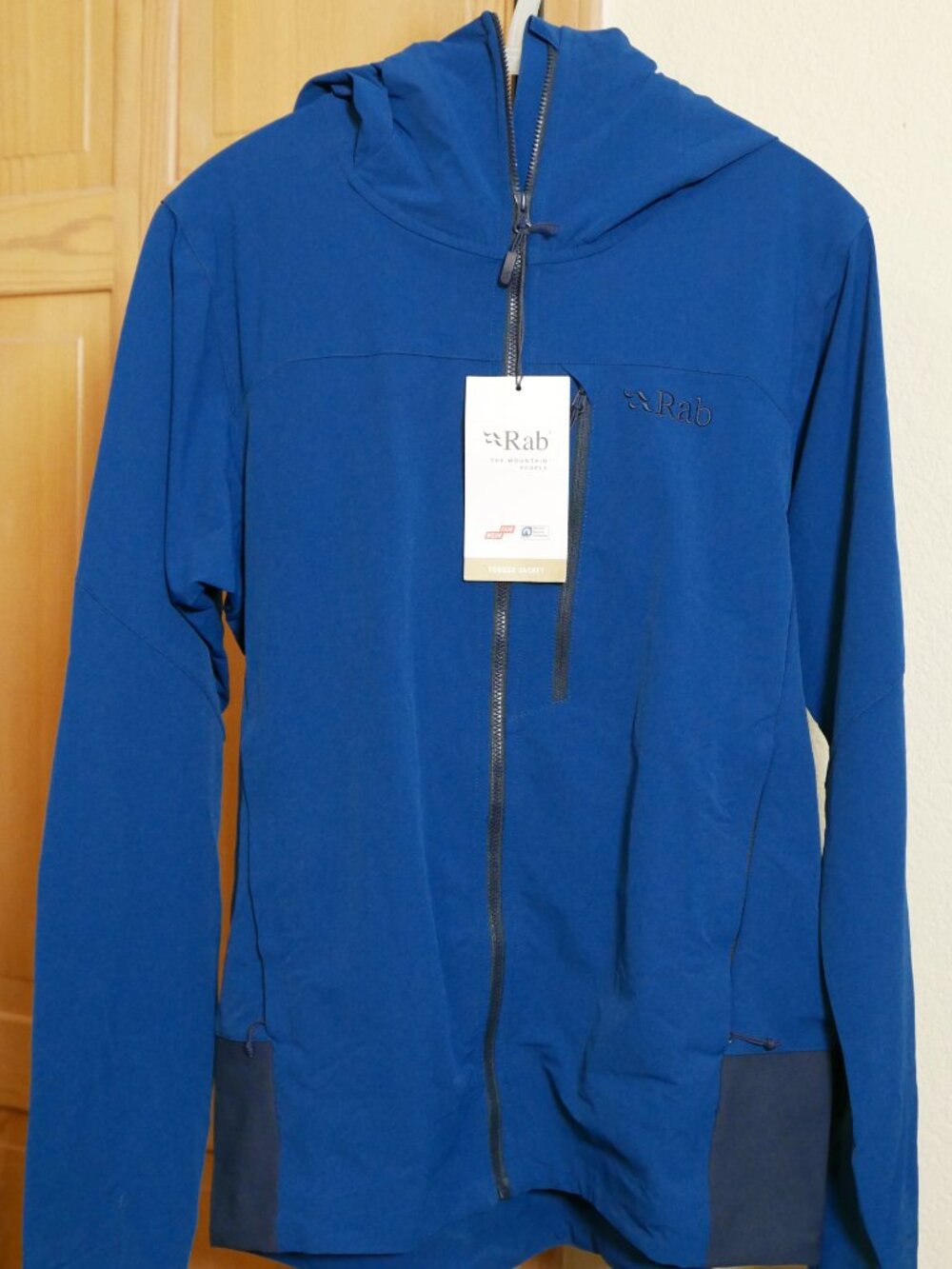 RAB Torque Softshell Jacket - Men's Small Blue - Climbing Hiking Like New